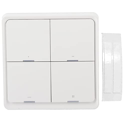 Kabelloser Szenenschalter Intelligenter 4-Wege-Panel-Wandschalter Handy-App-Steuerung Smarter Schalter für Zigbee Für Schlafzimmer, Küchen und BadezimmerWireless-Szenen-Schalter Intelligenter 4-Wege-P von FTVOGUE