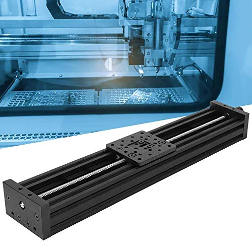Manuelle Schraube Schieber Linearführung Schiebetisch Aluminiumlegierung 3D-Druckergravurmaschine Schwarz/Silber(500mm black) von FTVOGUE