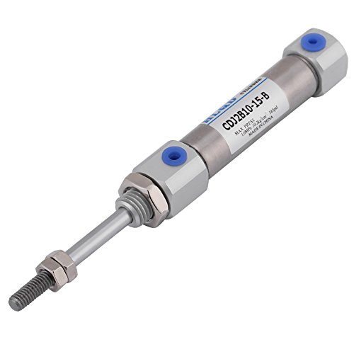 Max.1Mpa doppeltwirkend Hub 15mm / 0.6inch Luft Pneumatikzylinder Hub geschraubt Kolbenstange Aktion Max.1Mpa doppeltwirkend Hub 15mm / 0.6inch Luft Pneumatikzylinder Hub geschraubt Kolbenstange Aktion von FTVOGUE