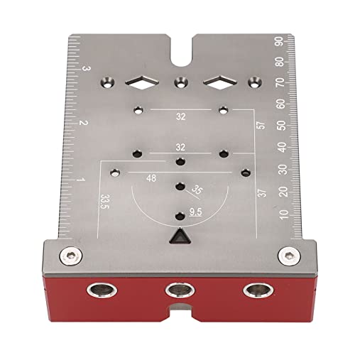 Montageanleitung für Schranktürscharniere, Holzbearbeitungs-Lochbohrer-Locator Zum Bohren von Scharnierlöchern (L 38x9,8cm) von FTVOGUE