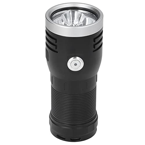 P50 10000LM USB-Taschenlampe 3LED Langstrecken-Taschenlampe Stufenlos Dimmbar Wasserdichte Taschenlampe für Outdoor-Abenteuerreisen Wandern Camping Notfall von FTVOGUE