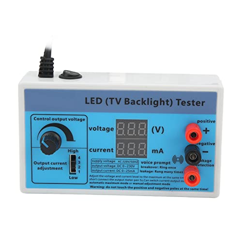 TV-Hintergrundbeleuchtungstester, LED-TV-Hintergrundbeleuchtungstester, Multifunktions-Reparaturwerkzeug, Erkennt 0–230 V Ausgang, Kompatibel mit LED-Lichtstreifen, Multimeter von FTVOGUE