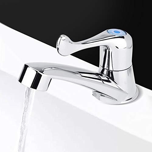 Wasserhahn Einzel-Kaltwasserhahn, G1/2 (20 Mm) Gewinde, für Waschbecken, Handwaschbecken, Wasserbecken(Fischschwanz G1/2) von FTVOGUE