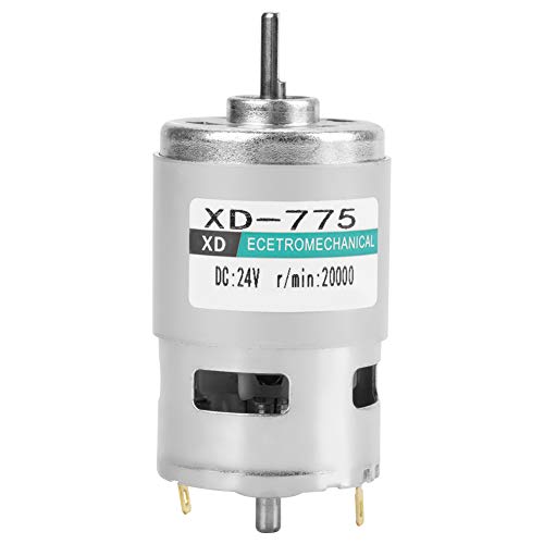 XD-775 12V / 24V Bürsten-Gleichstrommotor High Speed ​​High Torque Low Noise Doppelkugellager Metallgetriebe Motor(24V20000 RPM) von FTVOGUE