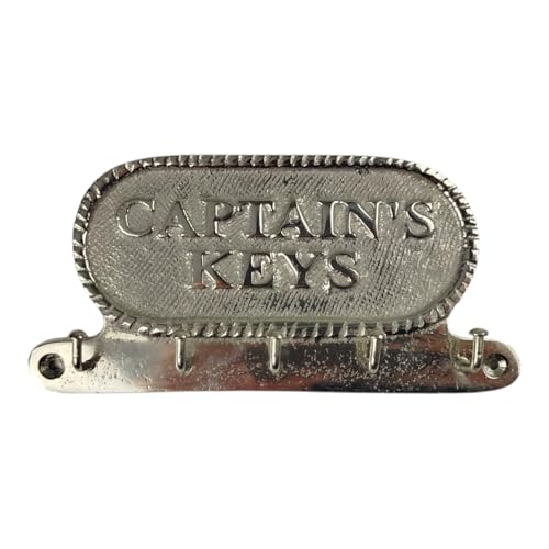 FTWDesign Captains Keys Schlüsselhalter mit 5 Haken - Maritime Deko für Zuhause von FTWDesign