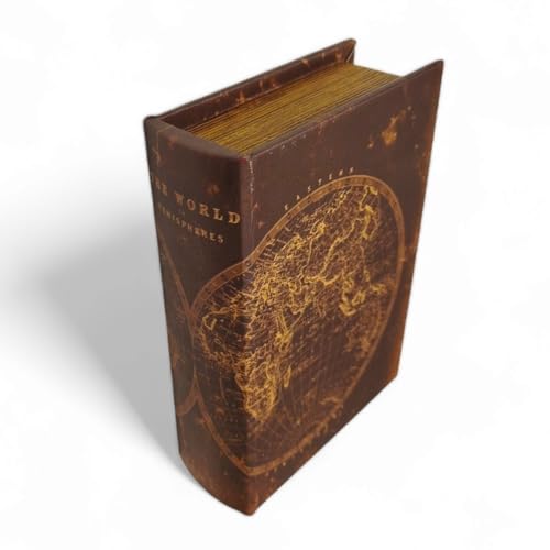 FTWDesign Kleine Aufbewahrungsbox Bücher Box aus Papier in Braun/Gold von FTWDesign
