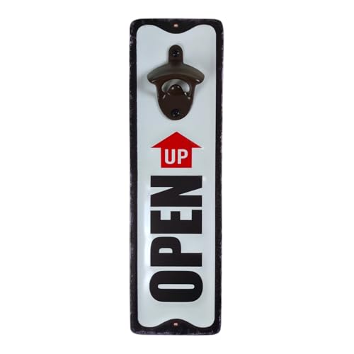 Retro open up Wandflaschenöffner aus Metall von FTWDesign