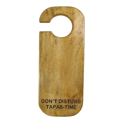 Tapas Time Schneidebrett im Design eines Türhängers aus Mangoholz von FTWDesign