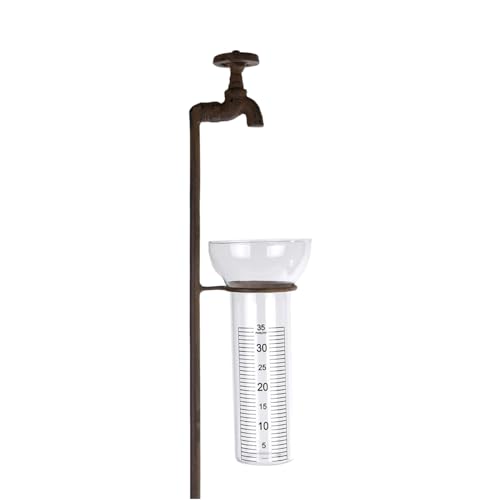 Regenmesser aus Metall in Wasserhahn-Optik Niederschlagsmesser für den Garten Regenmesser aus Metall in Wasserhahn-Optik Niederschlagsmesser für den Garten von FTWDesign