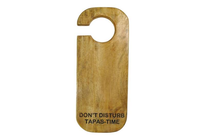 FTWdesign Schneidebrett Tapas Time Schneidebrett im Design eines Türhängers aus Mangoholz von FTWdesign