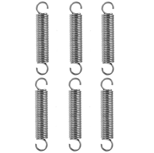 FTXanty 6 Stück Zugfedern mit Haken Edelstahl Spannfeder Verlängerte Druckfeder 70mm Stahlfeder Komprimierter Federdraht für Türen Stuhl Furniture - 1.2x10x70mm von FTXanty