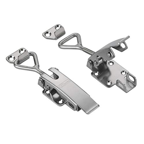 FTsolid [2er Set] einstellbarer Spannverschluss aus Edelstahl ESS2 Kistenverschluss rostfrei verstellbar Hebelverschluss Sicherheitsverschluss von FTsolid