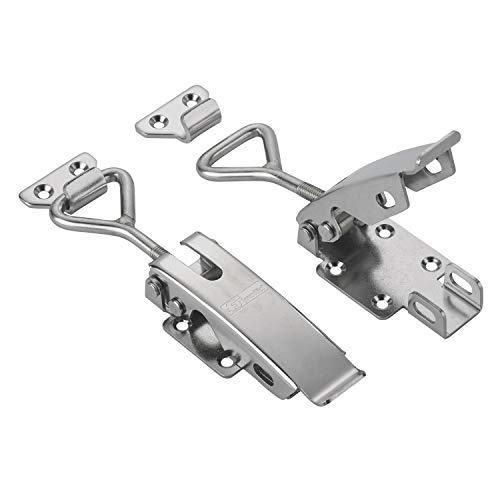 FTsolid [2er Set] einstellbarer Spannverschluss aus Edelstahl ESS3 Kistenverschluss rostfrei verstellbar Hebelverschluss Sicherheitsverschluss von FTsolid