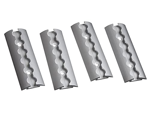 FTsolid 4x 15cm Alu Airlineschiene Zurrschiene runde halbrunde Form mit Bohrungen Ladungssicherung Aluminium von FTsolid