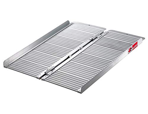 FTsolid Mobile Rollstuhlrampe aus Aluminium klappbar 60cm, 90cm, 120cm oder 150cm Länge x 70cm Breite, für Rollstuhl oder Rollator, Auffahrrampe für Treppen, Rampe FTsolid Mobile Rollstuhlrampe aus Aluminium klappbar 60cm, 90cm, 120cm oder 150cm Länge x 70cm Breite, für Rollstuhl oder Rollator, Auffahrrampe für Treppen, Rampe von FTsolid