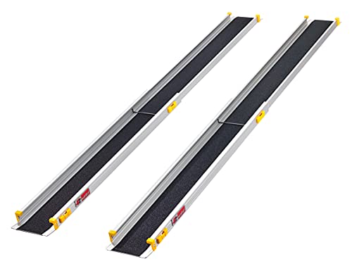 FTsolid Teleskoprampen Teleskopschiene Rollstuhlrampe Auffahrschiene aus Aluminium für Rollstuhl, Rollator oder Kinderwagen, Auffahrrampe für Treppen, Rampe FTsolid Teleskoprampen Teleskopschiene Rollstuhlrampe Auffahrschiene aus Aluminium für Rollstuhl, Rollator oder Kinderwagen, Auffahrrampe für Treppen, Rampe von FTsolid
