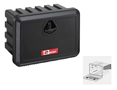FTsolid Unterbaubox Staubox (500x365x300) Anhängerkiste Staukasten LKW Gurtkiste Unterflurbox Werkzeugkiste (Box + horizontale Halterung) von FTsolid