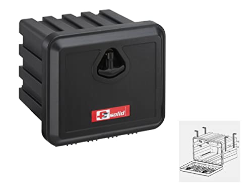 FTsolid Unterbaubox Staukasten (400x350x350) Anhängerkiste Gurtkiste Staubox Unterflurbox Werkzeugkiste (Box + vertikale Halterung) von FTsolid