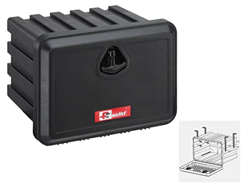 FTsolid Unterbaubox Staukasten (500x365x400) Anhängerkiste Gurtkiste Staubox Unterflurbox Werkzeugkiste (Box + vertikale Halterung) von FTsolid