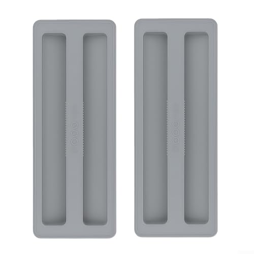 2 x Toaster-Staubschutz, hitzebeständiger Silikon-Schutz für Standard-2-Scheiben-Toaster (grau) von FUANA
