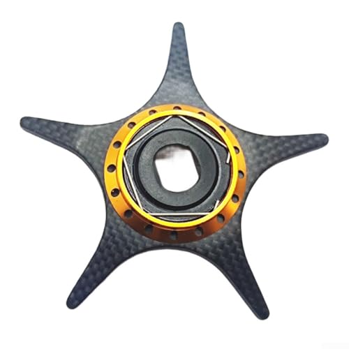 56 mm Kohlefaser-Sternbremse für DAIWA für KTF Baitcast-Rollen mit eingebautem Sound für FORSTEEZ SV TW und FORTATULA SV TW Modelle (golden) von FUANA