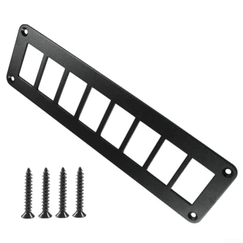 8-Gang-Wippschalter-Panel, Aluminiumgehäuse mit Schraubhalterung für Marine, Automobil, Wohnmobil, UTV-Installation von FUANA