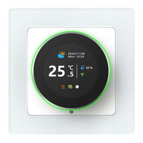 ABS Smart Fußbodenheizungsthermostat mit Sprachsteuerung und App-Konnektivitätsfunktionen (elektrische Fußbodenheizung) von FUANA