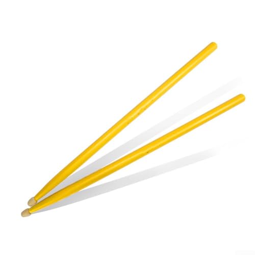 Benutzerfreundliche Drumsticks aus Holz zur Verbesserung der Leistung mit ovaler Klangproduktion (Gelb 5A) von FUANA