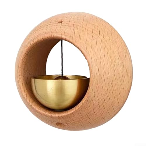 Bezaubernde magnetische Türklingel in edlem Holzdesign für verschiedene Einstellungen (A1 rund) von FUANA