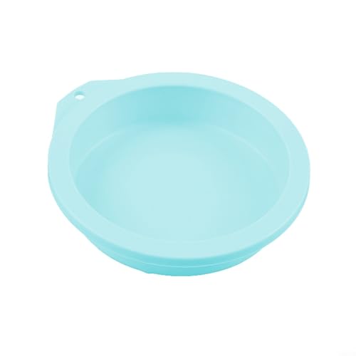 Diese runde Silikonschicht-Kuchenform macht das Backen Spaß und ist einfach für jedermann (10,2 cm grün) von FUANA