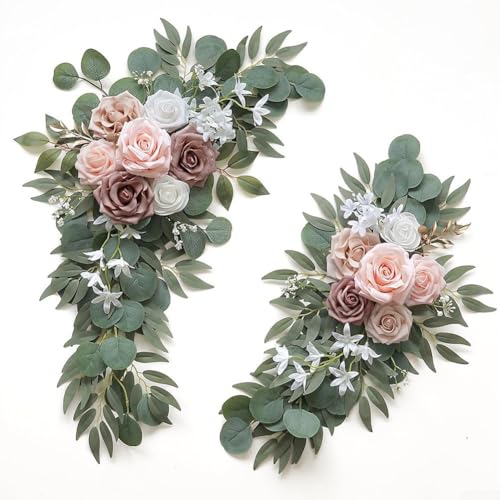 Exquisite handgefertigte DIY simulierte Bouquet Hochzeit Dekoration, 2 Blumendekorationen, von FUANA