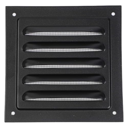 FUANA 1 x Aluminium-Lüftungsgitter-Abdeckung, quadratisch, Außenwand, Luftauslass, Lüftungsgitter, Zubehör, 100/150/165/200/250 cm von FUANA