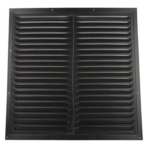 FUANA 1 x Aluminium-Lüftungsgitter-Abdeckung, quadratisch, Außenwand, Luftauslass, Lüftungsgitter, Zubehör, 100/150/165/200/250 cm von FUANA