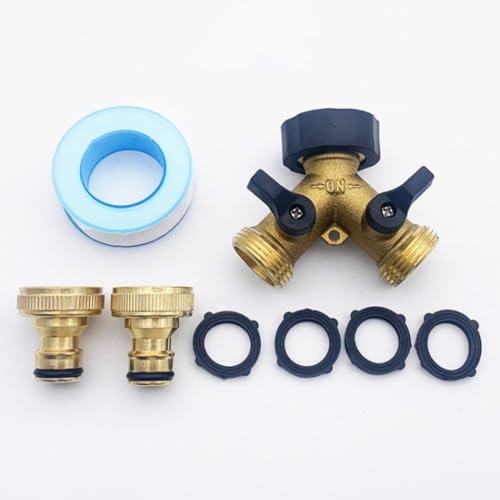 FUANA 2-Wege-Messing-Gartenschlauch-Verteiler: effiziente Wassernutzung mit auslaufsicherem Design! FUANA 2-Wege-Messing-Gartenschlauch-Verteiler: effiziente Wassernutzung mit auslaufsicherem Design! von FUANA