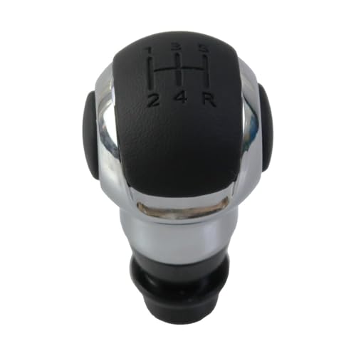 FUANA 5-Gang-Schaltknauf aus Kunststoff, Leder, für Modelle 208 für 2008, kompatibel mit nahtlosen Gangwechseln, Automobil von FUANA