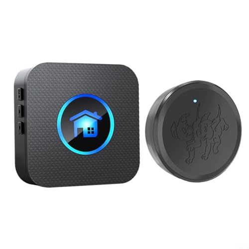 FUANA Berührungsempfindliche Hunde-Türklingel, kabellos, Haustier-Trainingsglocke, 55 Klingeltöne, 5 Lautstärkestufen, für Töpfchen im Freien (1 Empfänger + 1 Taste) von FUANA