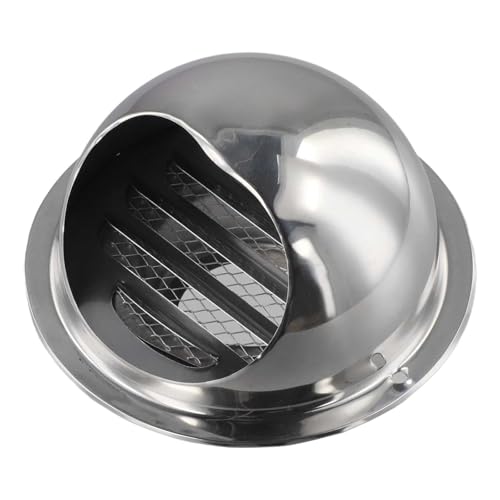 FUANA Edelstahl Lüftungsgitter Rund Lüftungsgitter mit Insektenschutz Abluftgitter Abdeckung 60/70/80/100mm Lüftungsgitter von FUANA