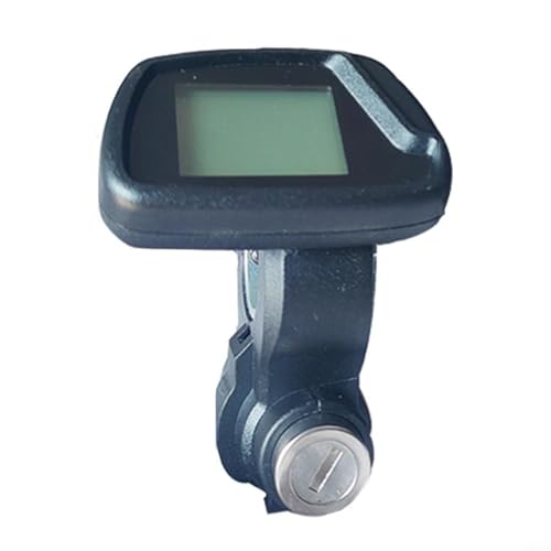 FUANA LCD Geschwindigkeitsanzeige Panel E-Bike Display Meter Kontrollschalter 36V 48V 72V 170cm Kabel mit Schlüsselschloss für E-Bike Scooter (B) von FUANA