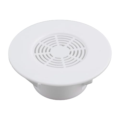 FUANA Lüftungsabdeckung, runde Luftführung, Decken-Wandloch, dekoratives ABS-Lüftungsgitter, Lüftungsschlitzkappe für Wand von FUANA