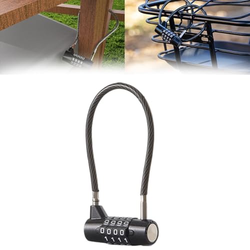 FUANA Passwortschloss für Kühlschrank und Schranktür, weicher Stahldraht, Garten-Vorhängeschloss mit Zahlencode FUANA Passwortschloss für Kühlschrank und Schranktür, weicher Stahldraht, Garten-Vorhängeschloss mit Zahlencode von FUANA