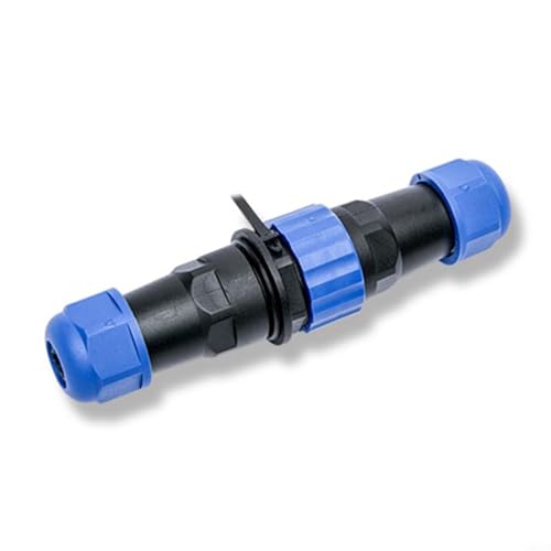 FUANA SD13 IP68 wasserdichte Luftfahrt-Steckdose, Stecker und Buchse, Kupplung mit flammhemmendem PA66-Gehäuse für LED-Beleuchtungsgeräte (2-polig) von FUANA