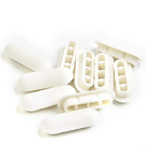 FUANA Set mit 10 Gummi-Stoßdämpfern, WC-Sitz-Puffer, Soft-Close-Toilettensitz, Dichtungspad verbessert die Stärke und Stabilität des Sitzes (10 x Sitzkissen) von FUANA