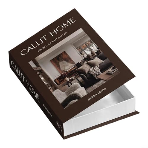 FUANA Verstecktes Fach Dekorative Buch-Aufbewahrungsbox Kunstbuch-Design für Regal, Schreibtisch oder Couchtisch, Home Office Organizer (FH-29) von FUANA