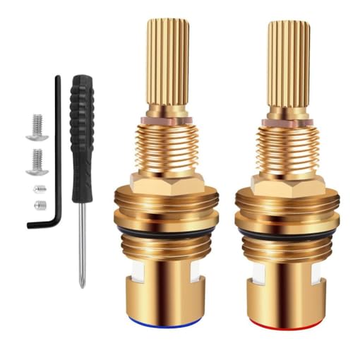 FUANA Wohnmobil-Waschbecken, Badezimmer, Küche, Wasserhahn, Ventilkern, Messing, 1-001 und 1-002 Ventil-Set von FUANA