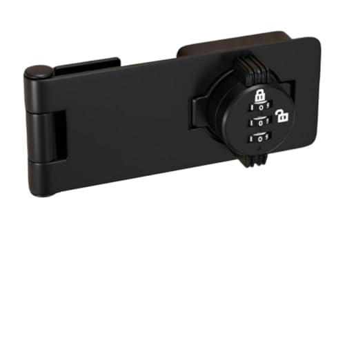 FUANA Zahlenschloss, 3-stellig, schlüssellos, leuchtendes Zifferblatt für Tor, Werkzeugkasten, Drehknopf, Haspenschloss von FUANA