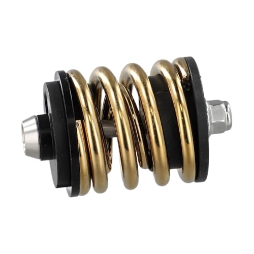 Faltbare Fahrrad Stoßdämpfer Feder für Brompton aus Stahl Doppellagige Federn verbessern die Belastung und Stoßdämpfung auf verschiedenen Straßen (Gold) von FUANA