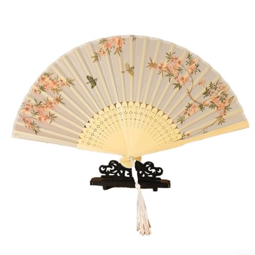Faltbarer Ventilator, perfekt als Tanzrequisite oder elegante Heimdekoration, leicht und einfach zu tragen (E) von FUANA