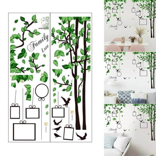 Fotorahmen-Wandaufkleber, Stammbaum-Aufkleber für Wohnzimmer, Heimdekoration, hergestellt aus entfernbarem PVC-Material ohne Kleberflecken Fotorahmen-Wandaufkleber, Stammbaum-Aufkleber für Wohnzimmer, Heimdekoration, hergestellt aus entfernbarem PVC-Material ohne Kleberflecken von FUANA