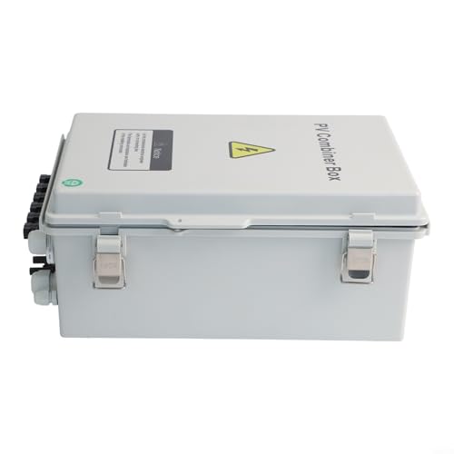Für Solarpanel Combiner Box PV 6 String 550V DC Leitungsschutzschalter mit IP65 wasserdichtem Gehäuse inkl. Überlast- und Überspannungsschutz von FUANA