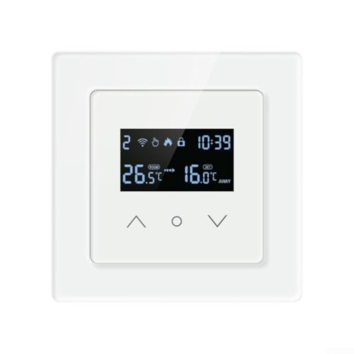 Für Tuya WiFi Temperaturregelungsschalter mit ABS+PC-Gehäuse und mehreren Programmmodi für Smart Home Heizungssteuerung (elektrische Heizung) von FUANA